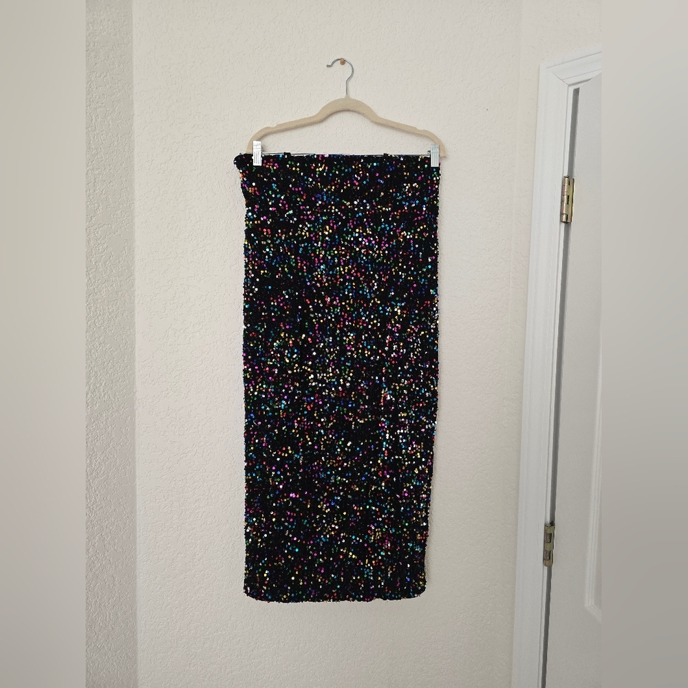 NWOT Unique Vintage Sequined Midi dress Size 1x 16